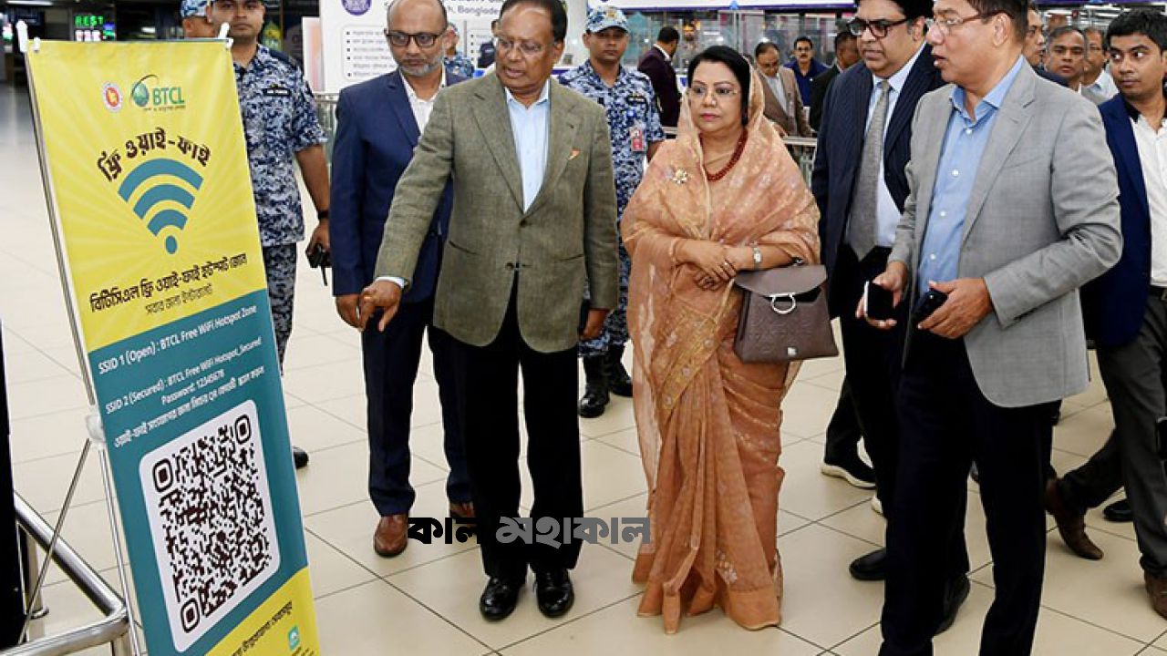 শাহজালাল বিমানবন্দরে উচ্চগতির ফ্রি ওয়াইফাই চালু, সুবিধা পাবেন একসাথে ৩৭ হাজার যাত্রী