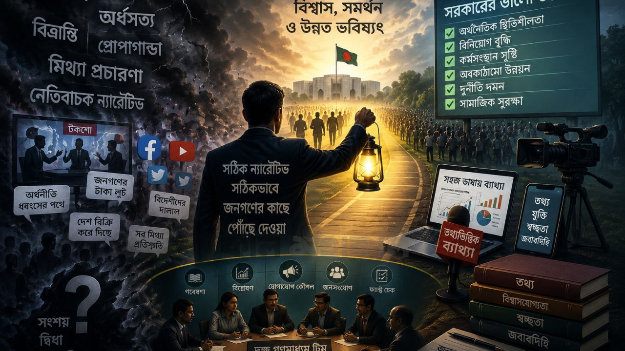 মিডিয়া ট্রায়াল ও ন্যারেটিভযুদ্ধে হেরে যাচ্ছে বি এন পি ; কিন্তু কেন? 