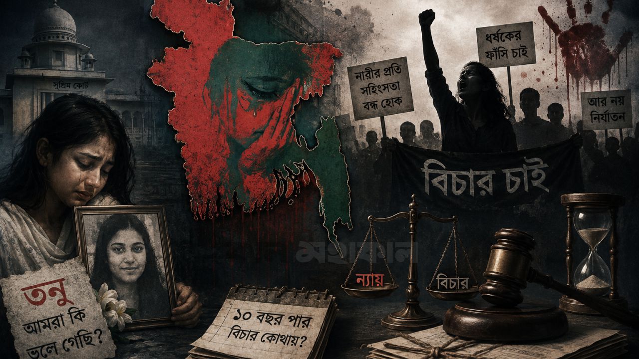 বিচারহীনতার  দীর্ঘ কলঙ্কে রাষ্ট্রঃ  দুই দশকে দেড় লক্ষ ধর্ষণ মামলা ঝুলে আছে 