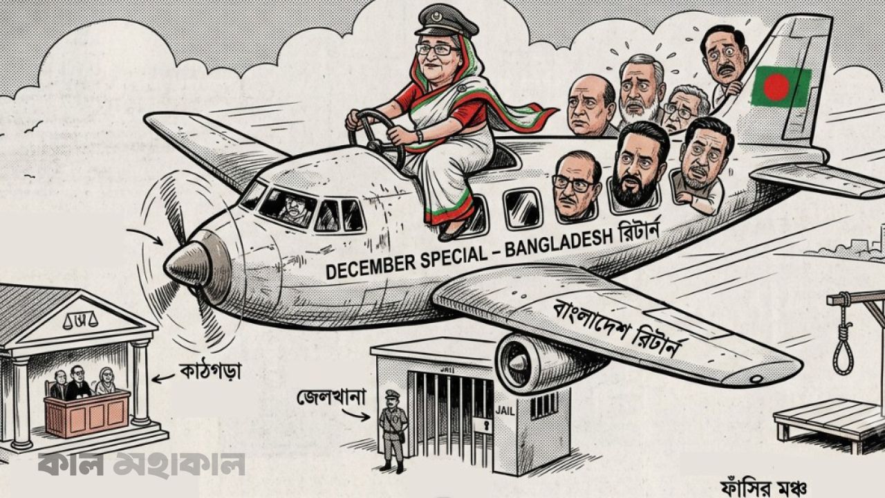 শীর্ষ নেতাদের নিয়ে ডিসেম্বরে দেশে ফিরে আত্মসমর্পণের ঘোষণা শেখ হাসিনার