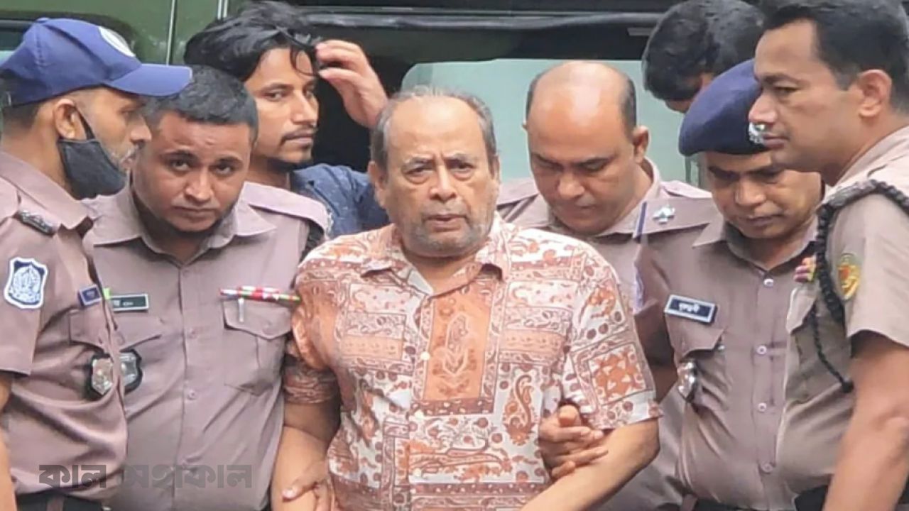 মোজাফফর হোসেনকে ট্রাইবুনালে হাজির:গ্রেফতার দেখানোর আবেদন