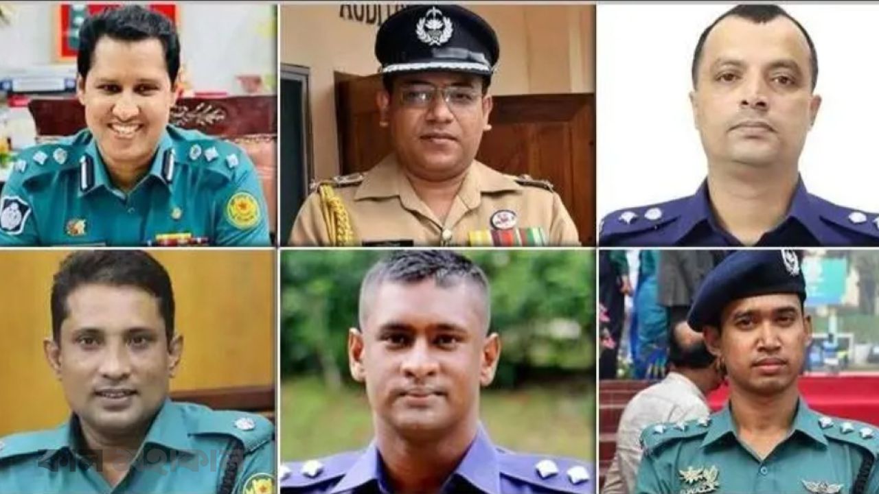 বিপ্লব-ইকবাল-সুদীপসহ ছয় পুলিশ কর্মকর্তা বরখাস্ত